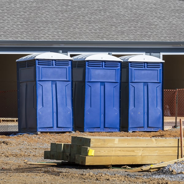 what is the cost difference between standard and deluxe portable restroom rentals in Goodland IN